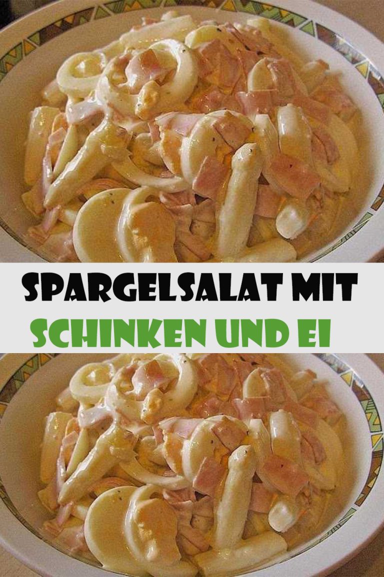 Spargelsalat mit Schinken und Ei