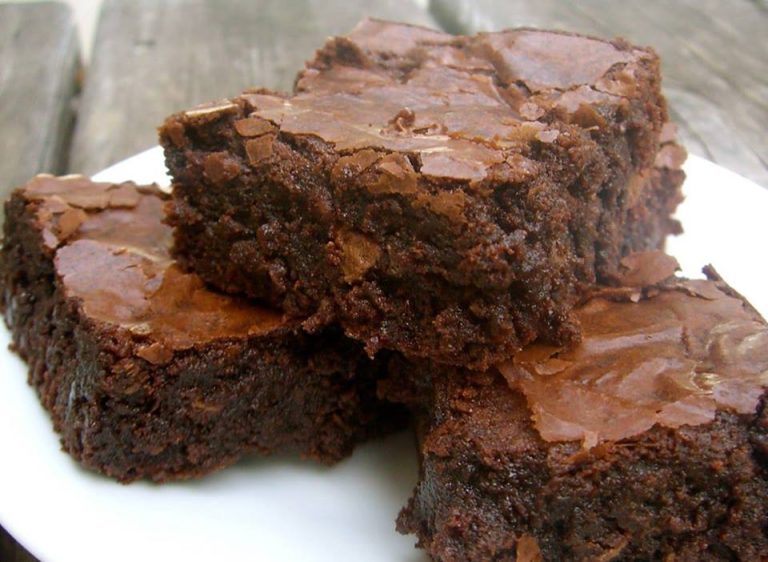 Chewy, Fudgy Triple-Chocolate Brownies