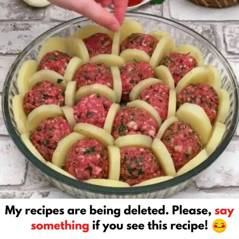 Boil Potatoes And Slice Them. Arrange With Meatballs And Cheese And Bake For A Delicious French Treat