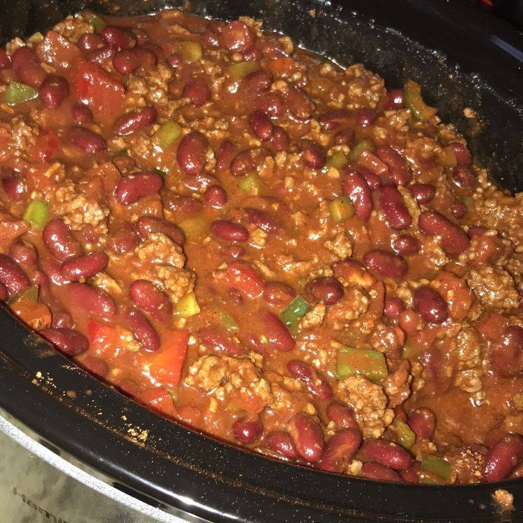 0 POINT CHILI IN THE CROCK POT