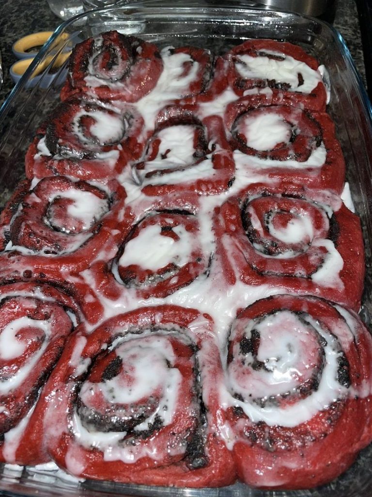 Red Velvet Cinnamon Rolls
