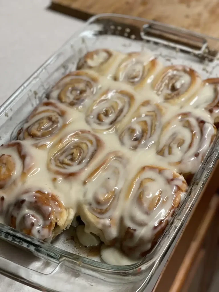 Homemade cinnamon rolls: