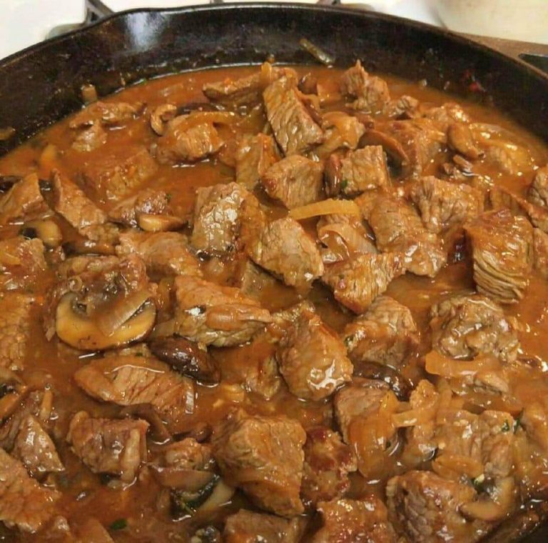 Beef Tips with Mushroom Gravy