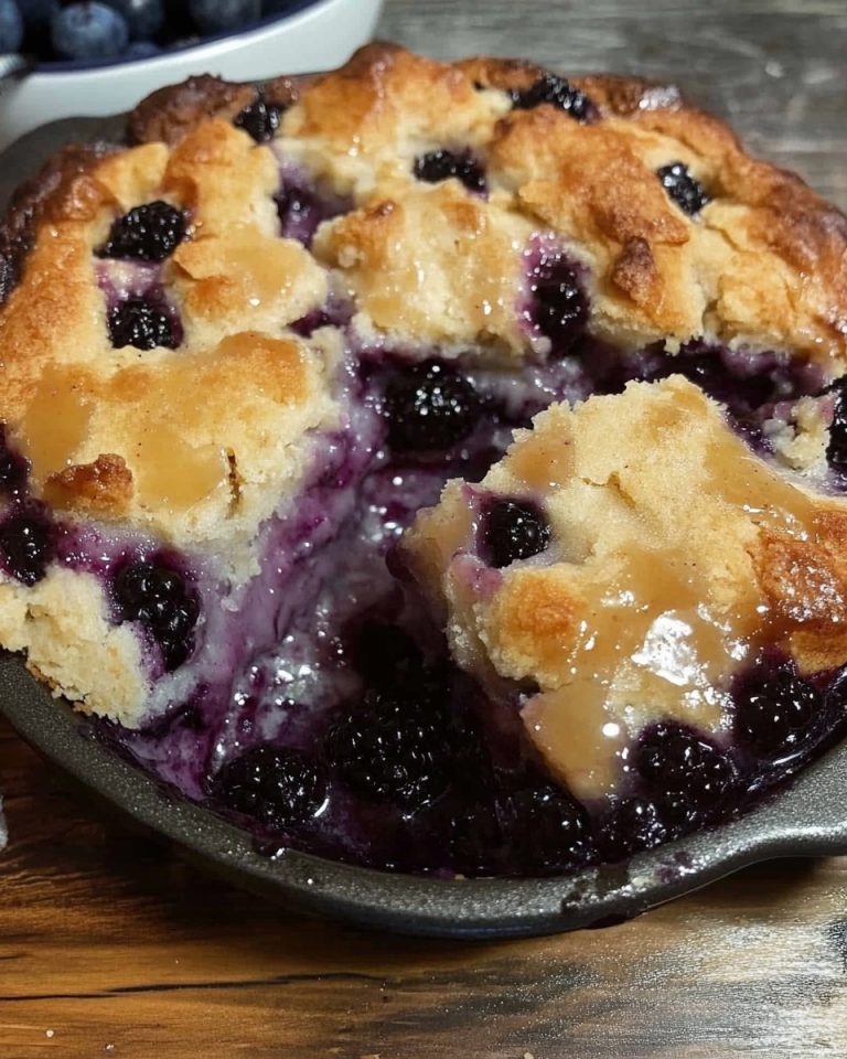 Easy Blackberry Cobbler with Brown Butter Topping