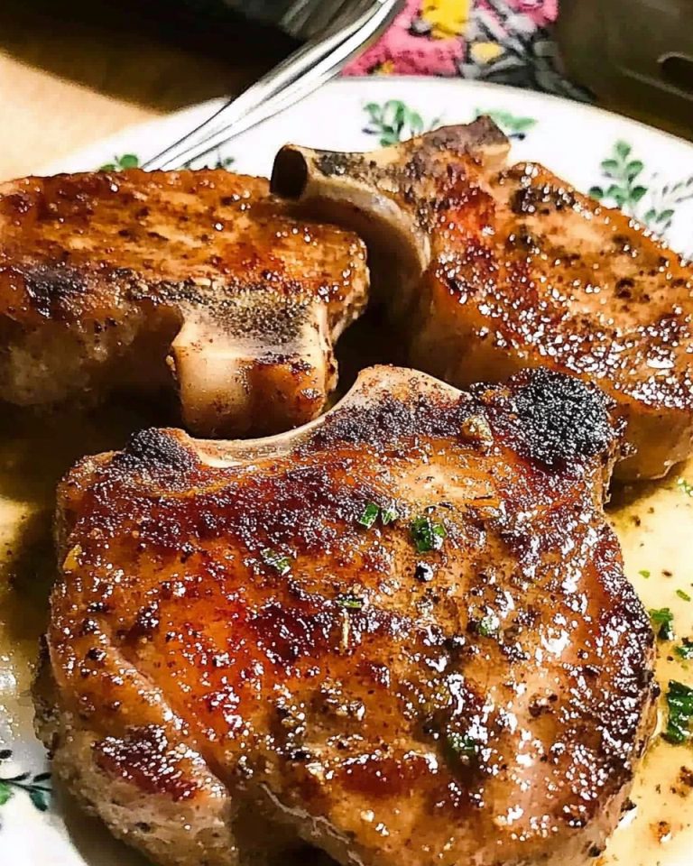 GARLIC BUTTER JUICY PORK CHOPS