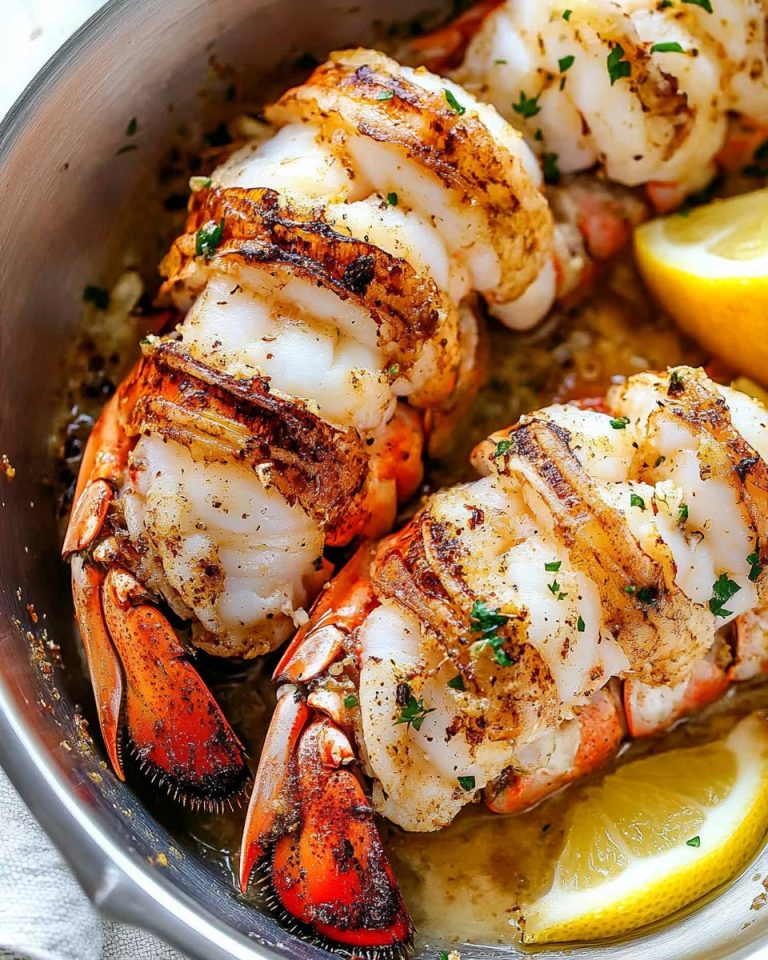 Lemon Garlic Lobster Tails
