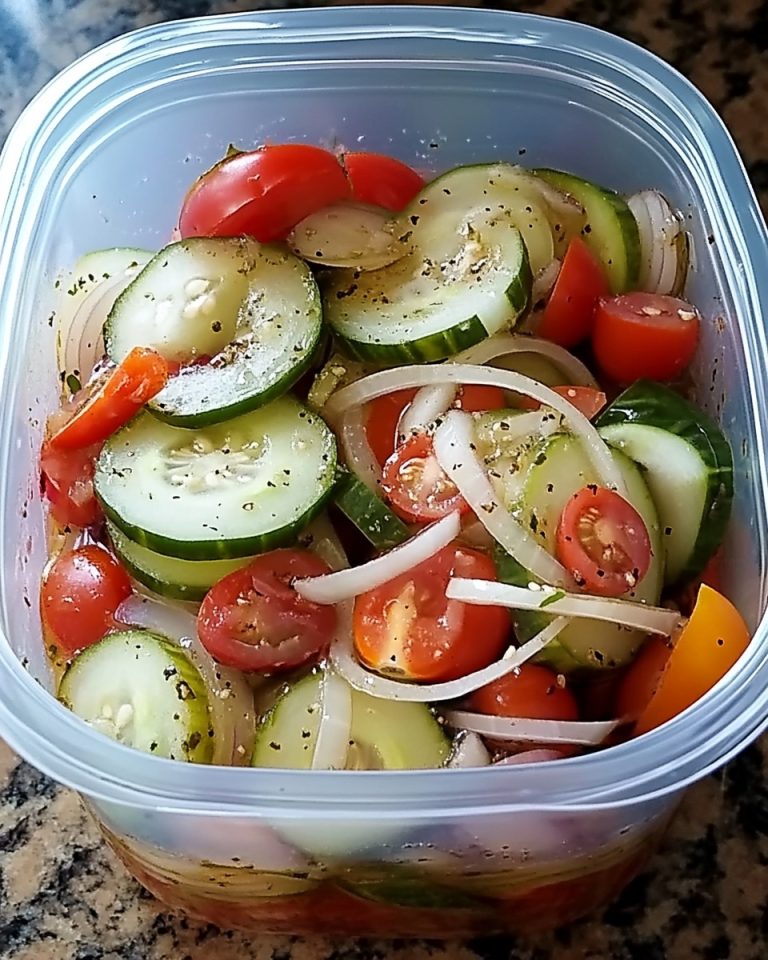 Marinated Cucumbers, Onions, and Tomatoes