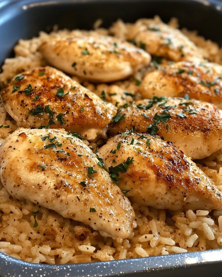 CHICKEN WITH GARLIC PARMESAN RICE