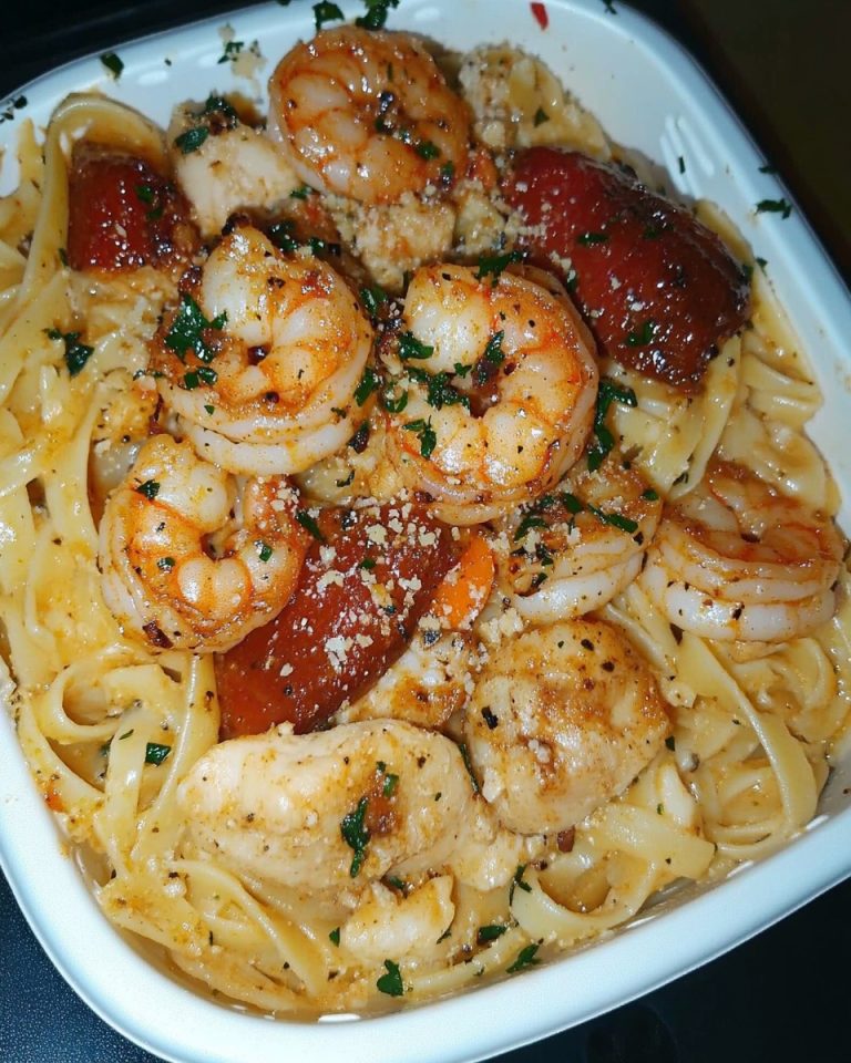 Cajun Pasta Shrimp and Chicken