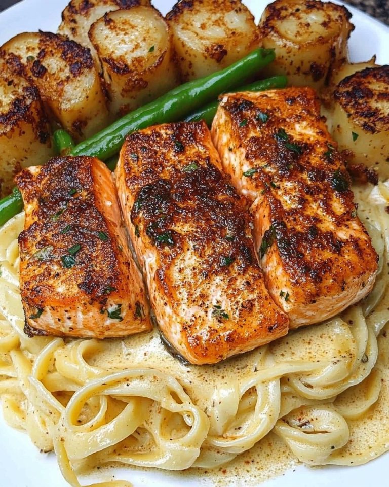 Cajun Salmon Alfredo