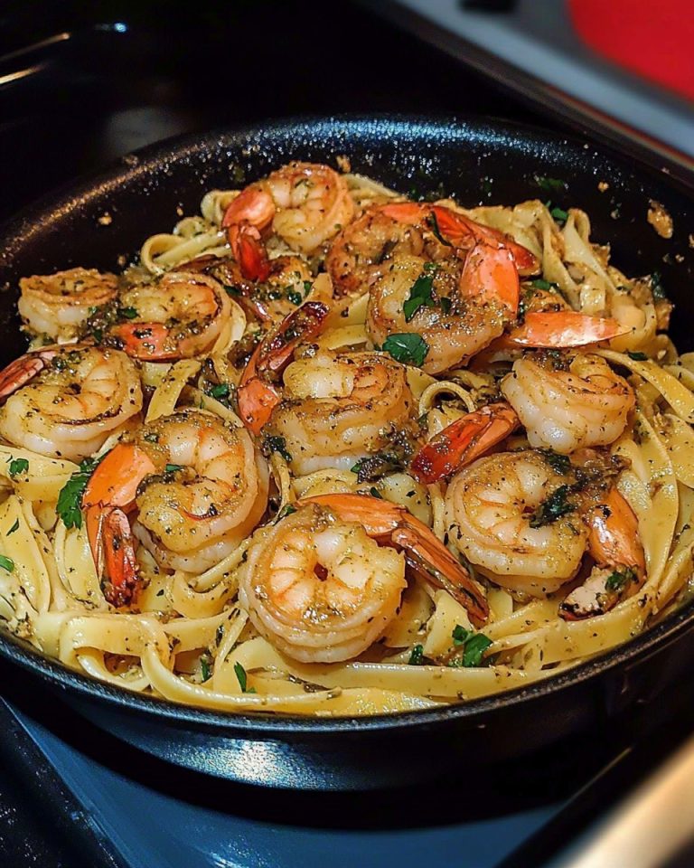 Jerk Shrimp Fettuccine