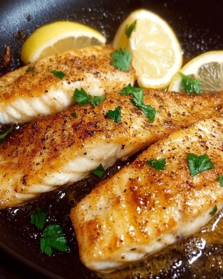 Pan seared fish filets