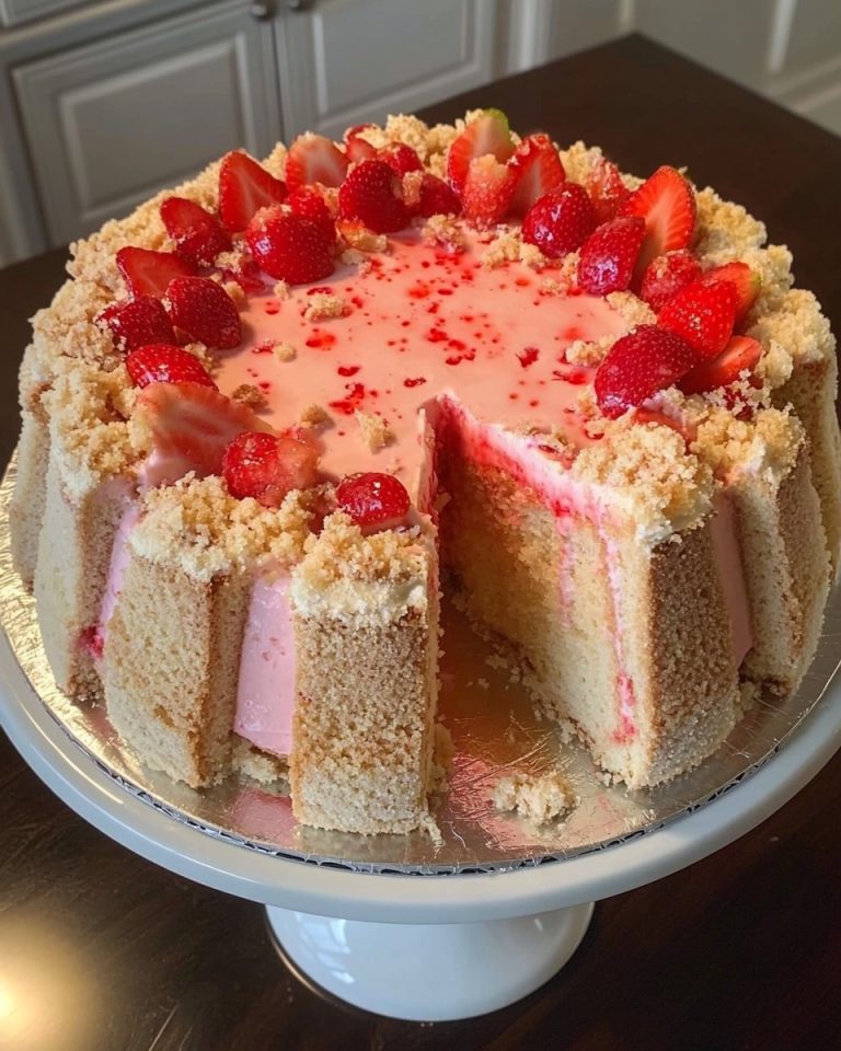 Strawberry crunch pound cake