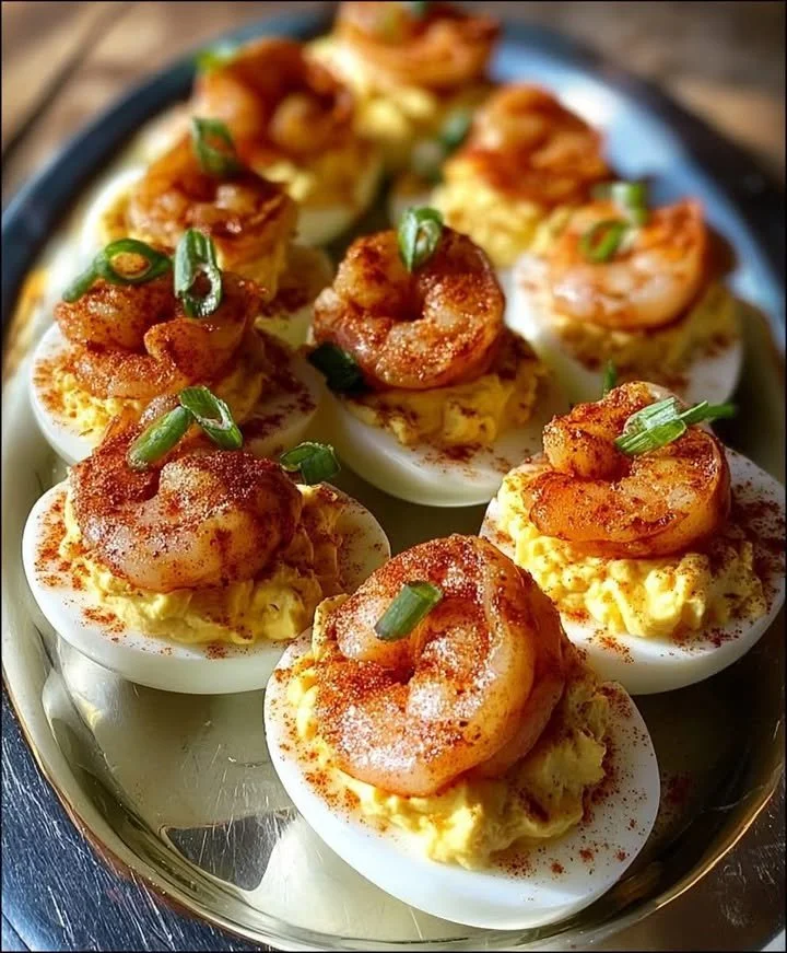Cajun Shrimp Deviled Eggs