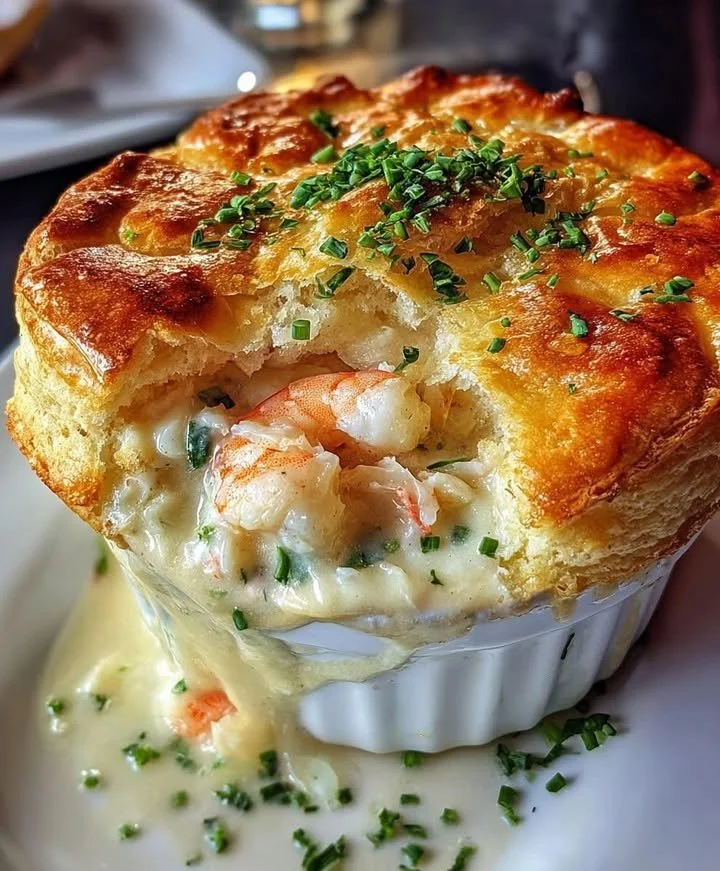 Cheddar Bay Biscuit Seafood Pot Pie
