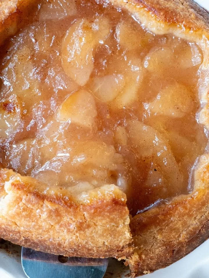 Delicious Crazy Crust Pie with colorful fruits and a golden crust.