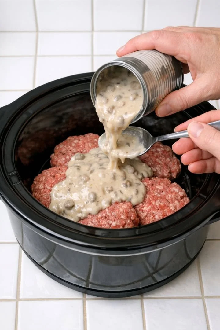 Creamy Mushroom Hamburger Patties