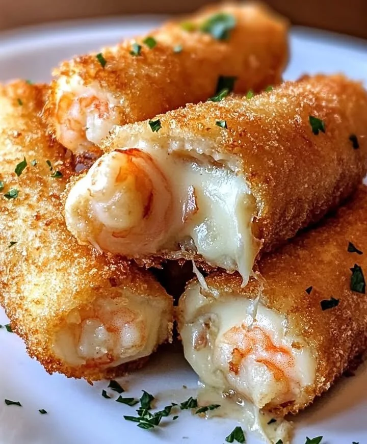 Creamy Shrimp Cheese Rolls