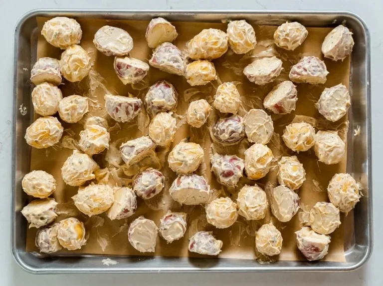 Delicious crispy coated potatoes served as a side dish