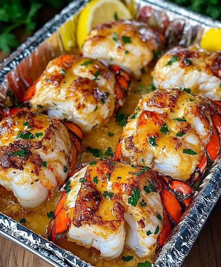 Garlic Herb Butter Lobster Tails