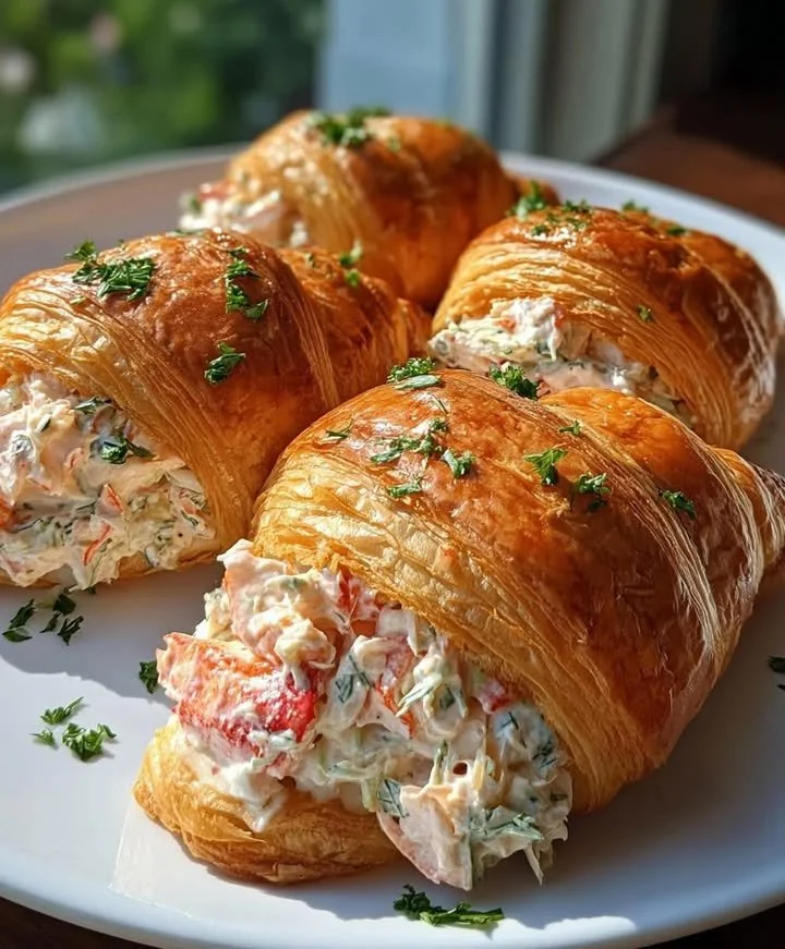 Lobster Salad Croissant Rolls
