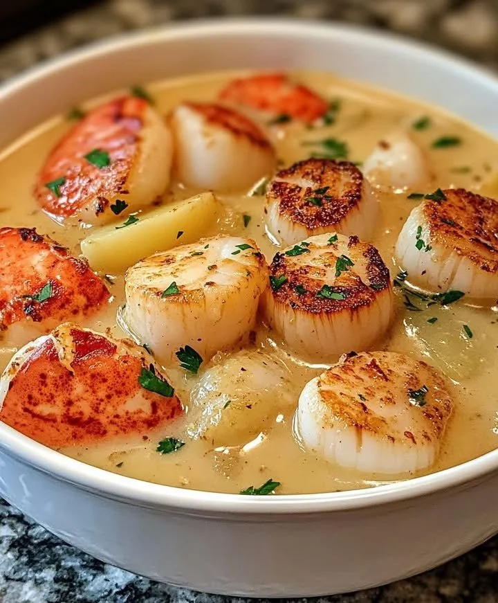 Lobster & Seared Scallop Chowder