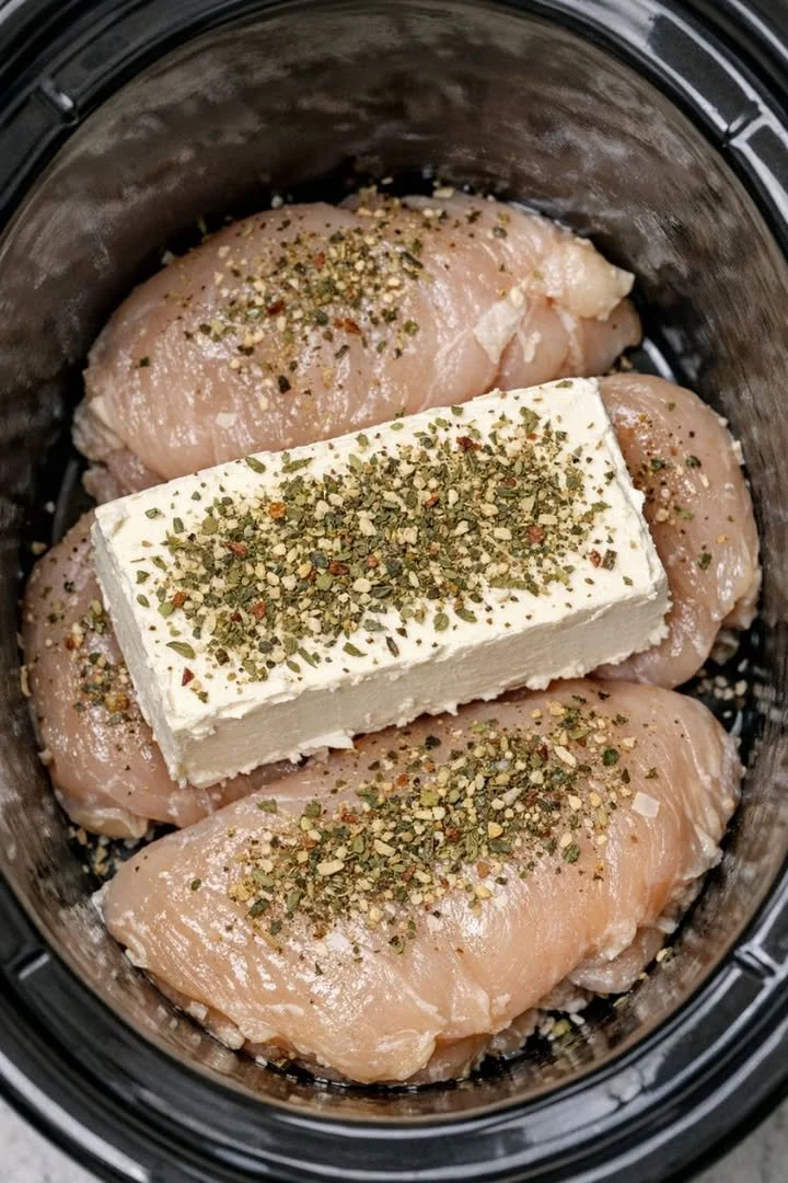 Slow Cooker Cream Cheese Chicken