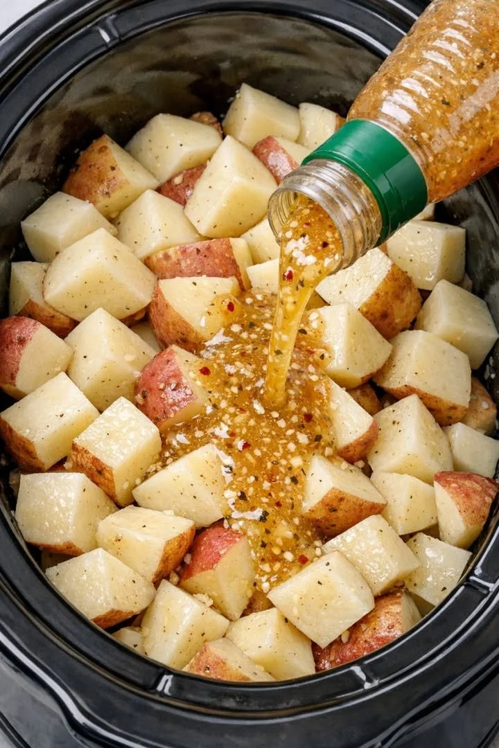Slow Cooker Italian Dressing Potatoes